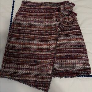 Halogen Multicolor Asymmetrical Skirt